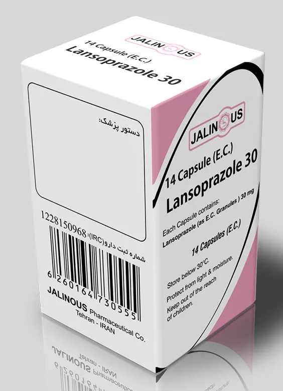 تصویر LANSOPRAZOLE JALINOUS 30MG CAP